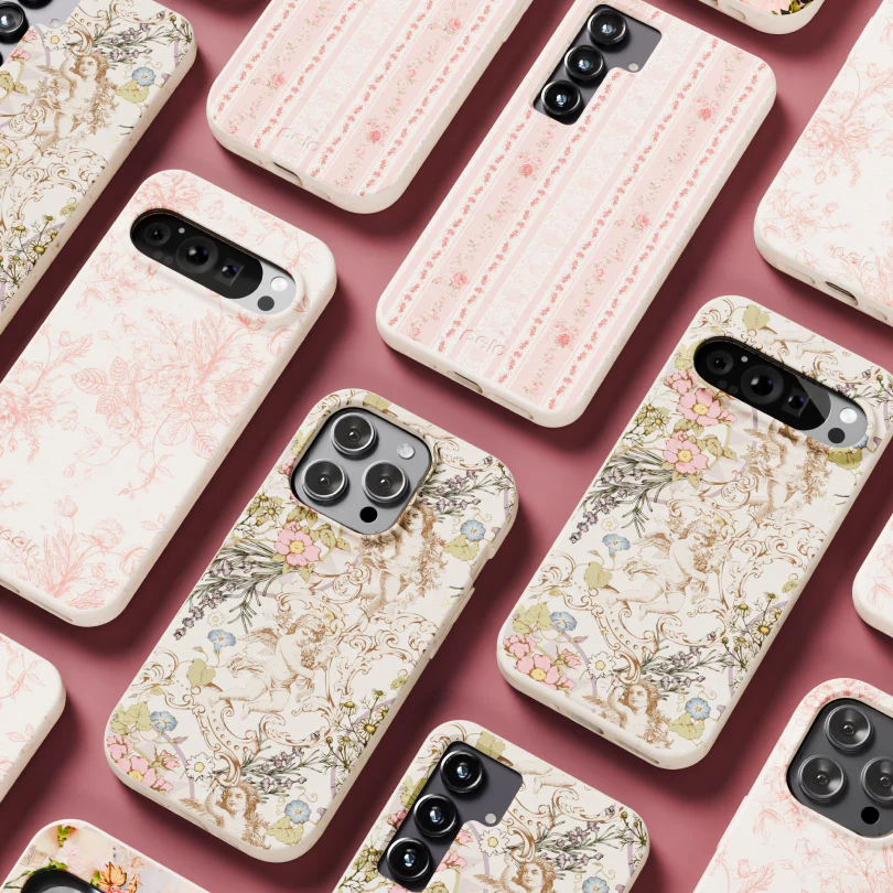 Seashell Rococo Bouquets Google Pixel 8 Case - Image 6