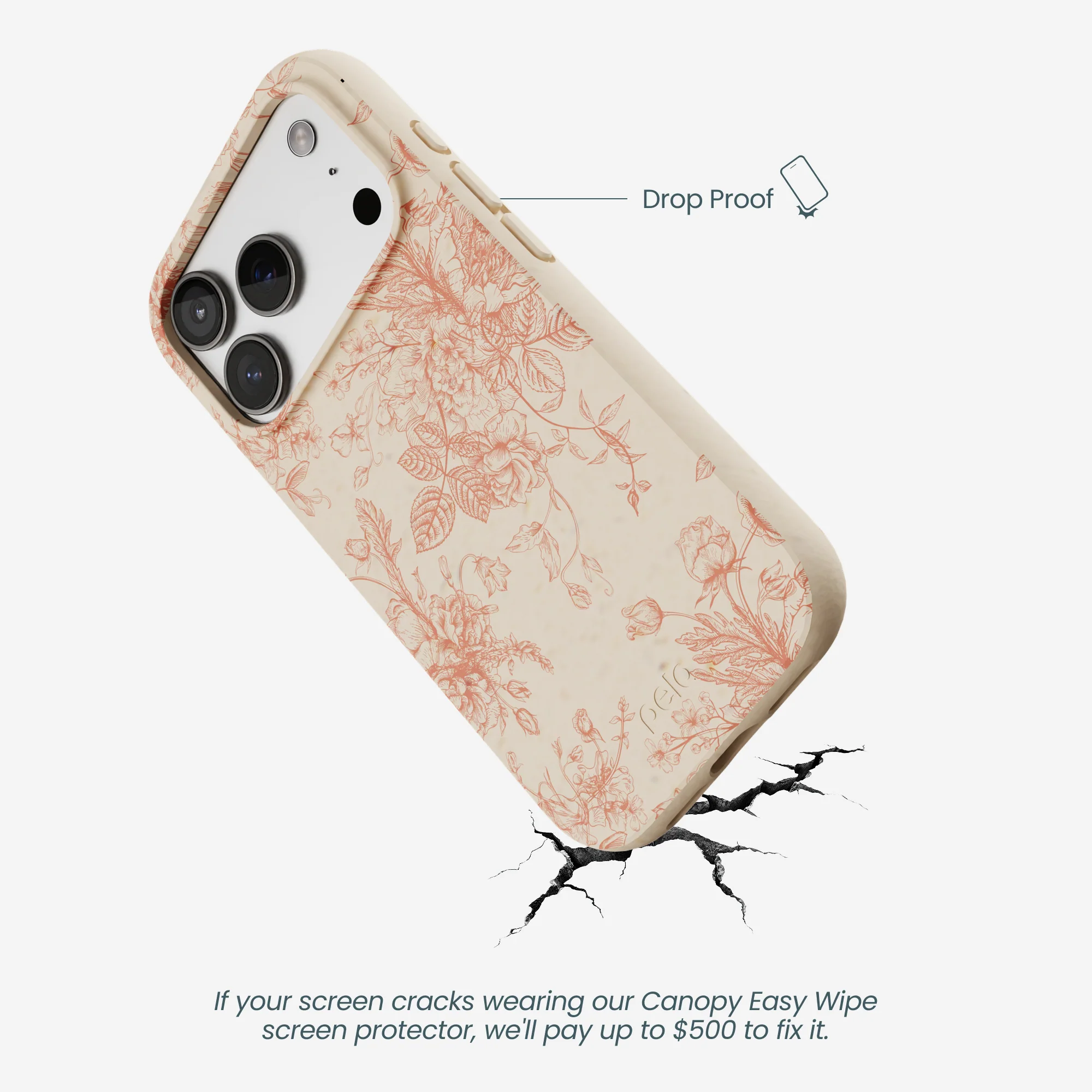 Seashell Rococo Bouquets iPhone 17 Pro Case - Image 5