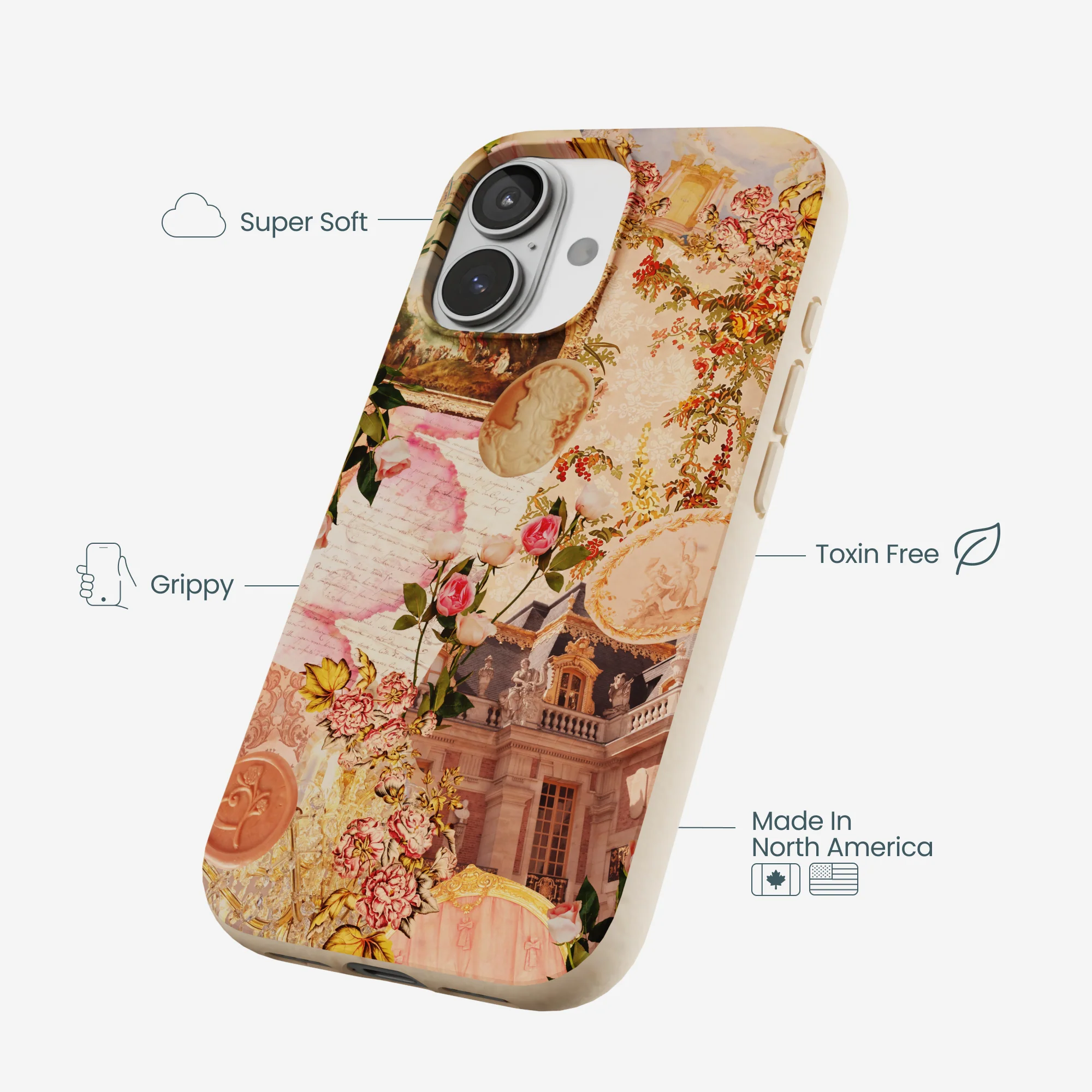 Seashell Rococo Romance iPhone 17 Case - Image 4