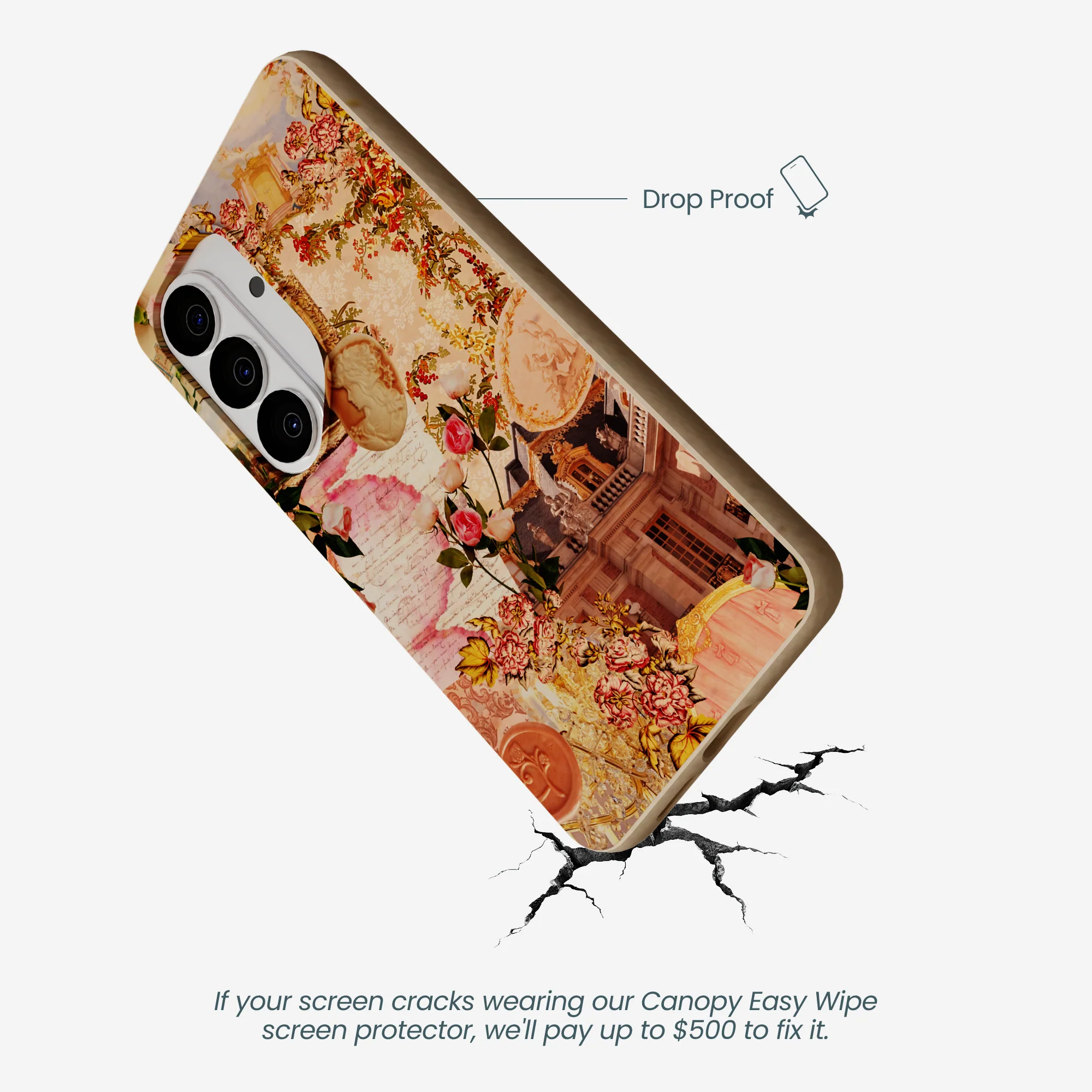 Seashell Rococo Romance Samsung Galaxy S26 Case - Image 5