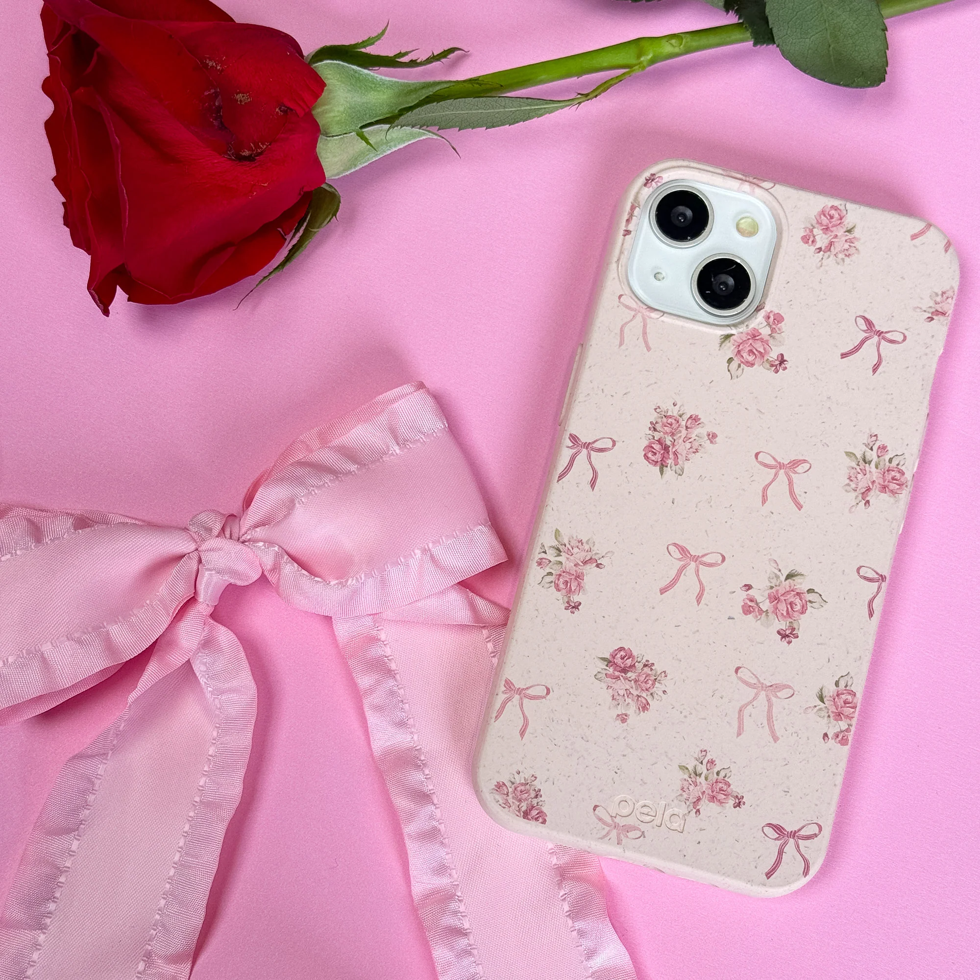 Seashell Roses and Bows Samsung Galaxy S25 Case - Image 6