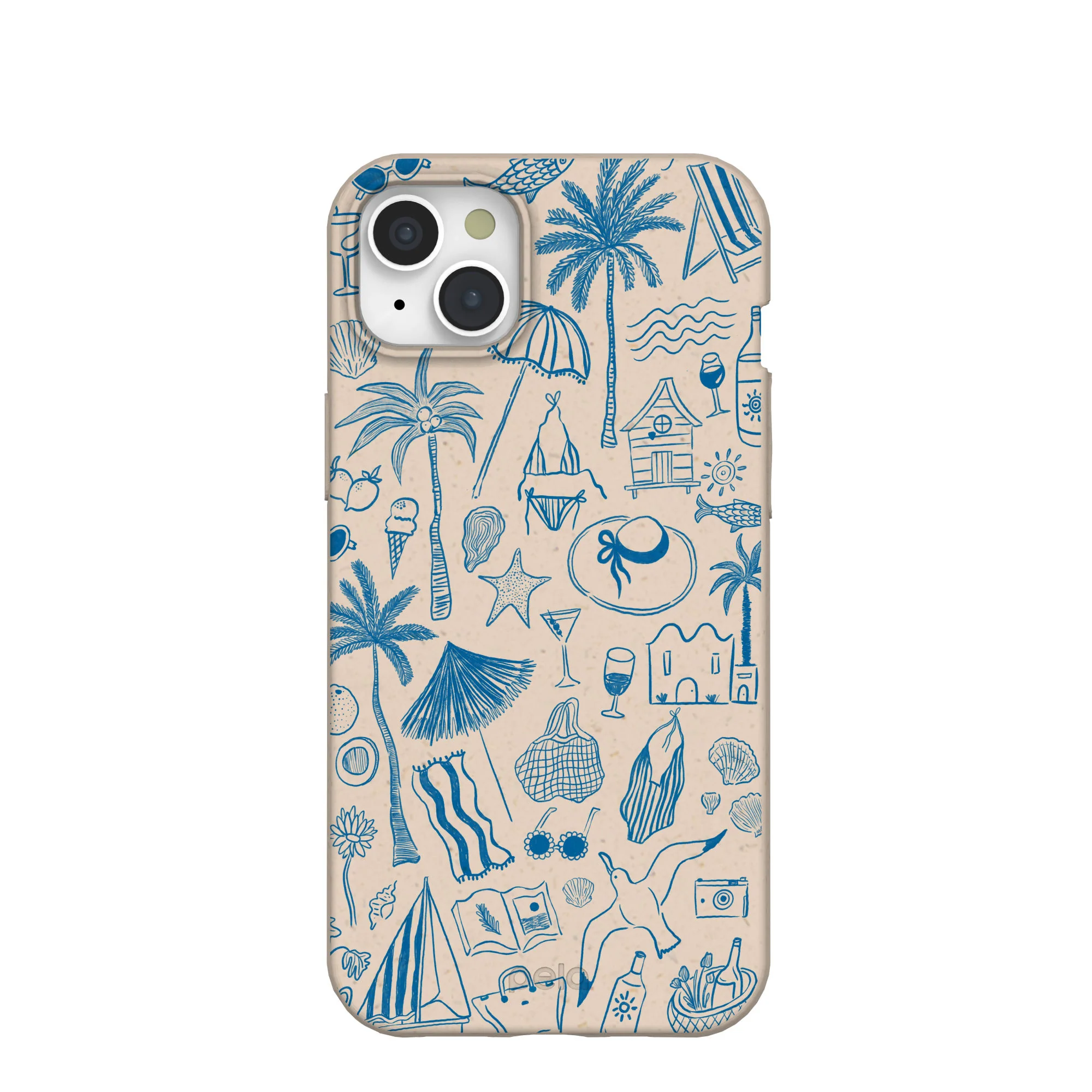 Seashell Salted Ink iPhone 15 Plus Case