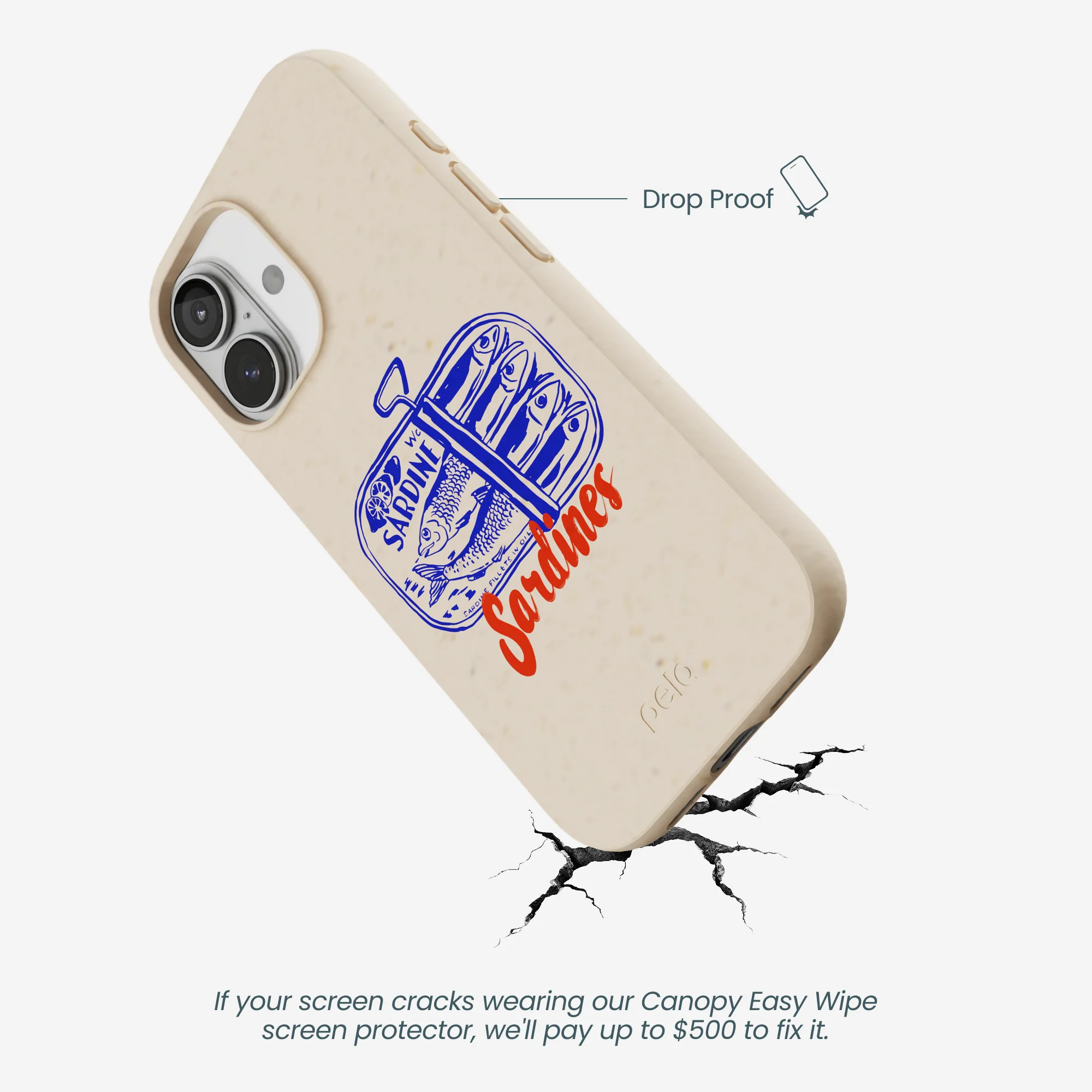Seashell Sardines iPhone 17 Case - Image 4