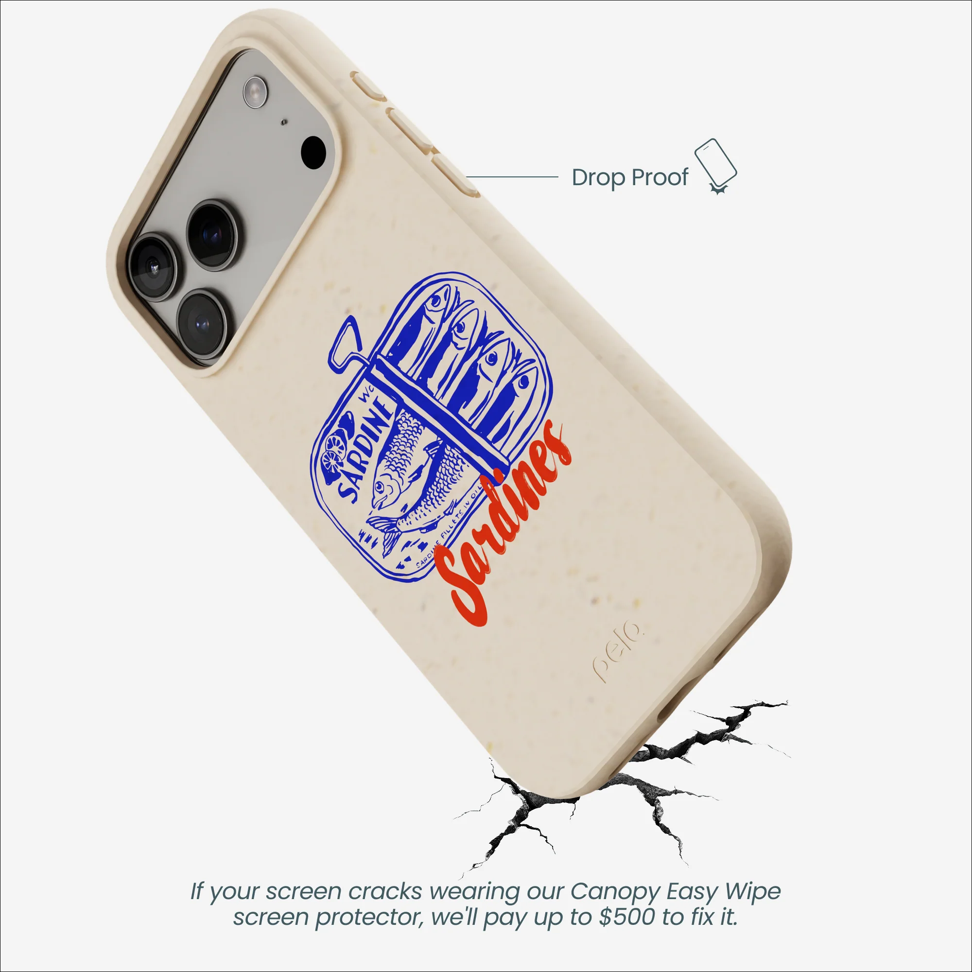 Seashell Sardines iPhone 17 Pro Max Case - Image 4