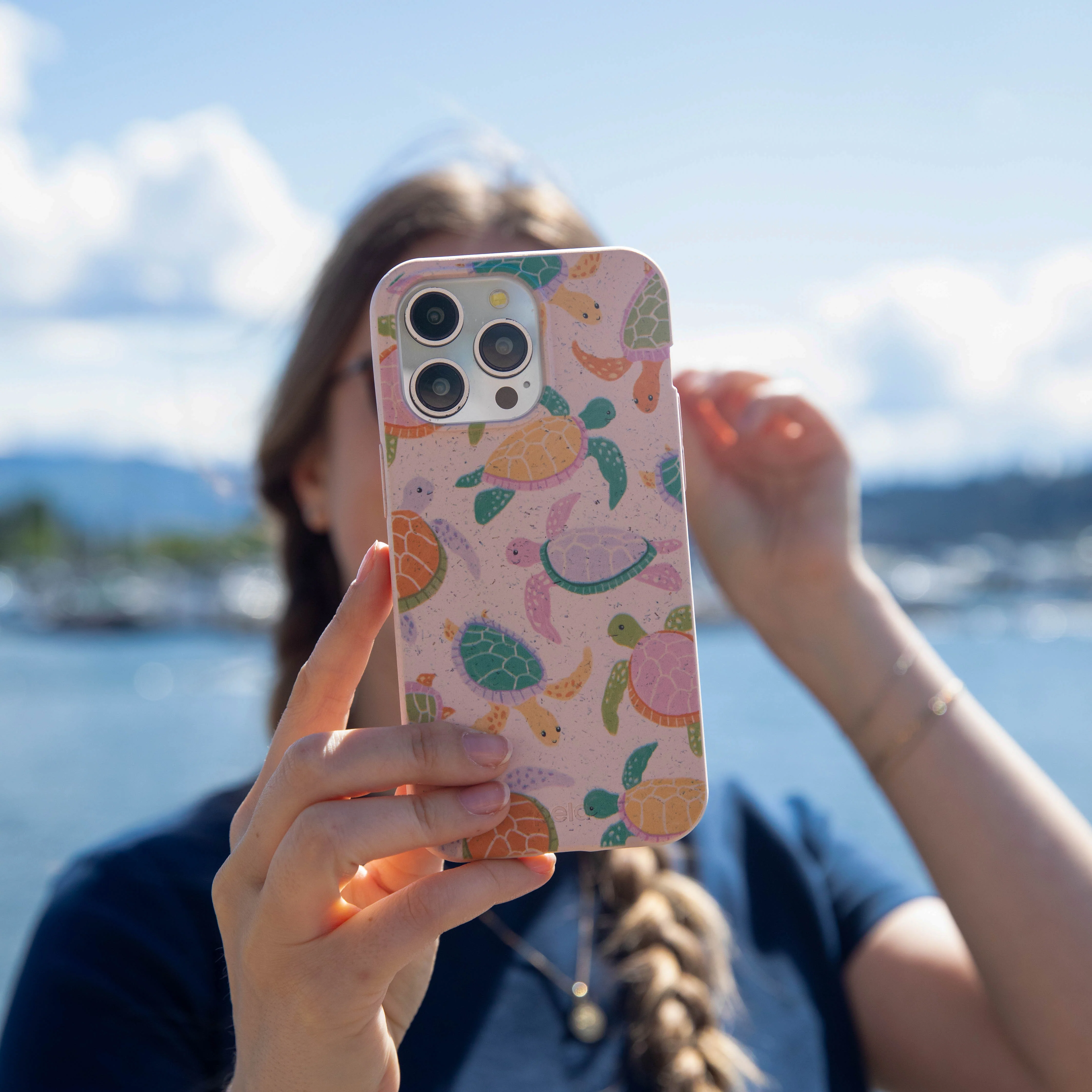 Seashell Sea Turtle Party Samsung Galaxy S23+(Plus) Case - Image 2