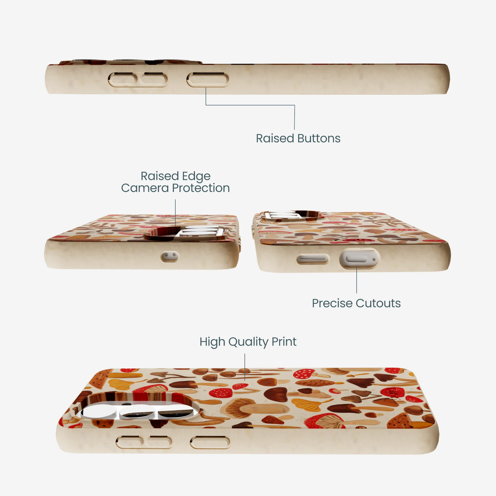 Seashell Shroomy Days Samsung Galaxy S26 Case - Image 3
