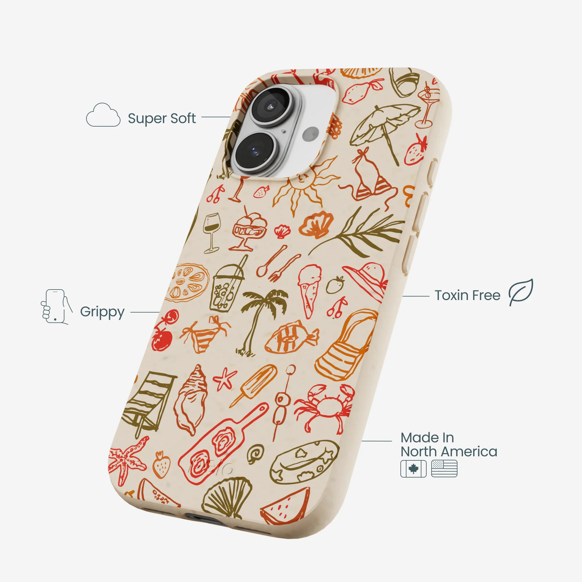 Seashell Sunkissed iPhone 17 Case - Image 3