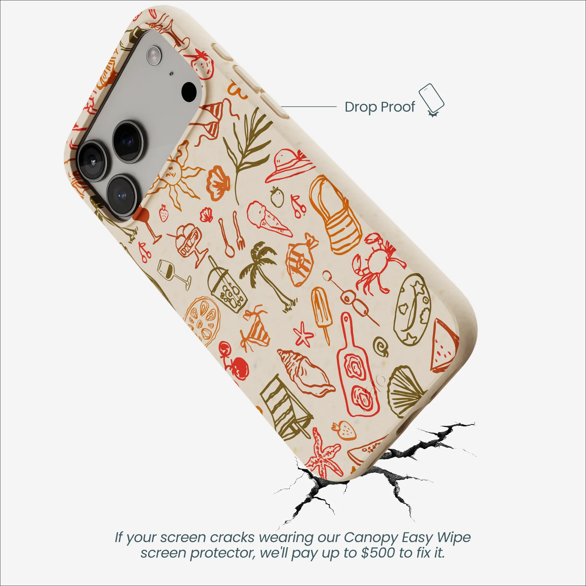 Seashell Sunkissed iPhone 17 Pro Max Case - Image 5