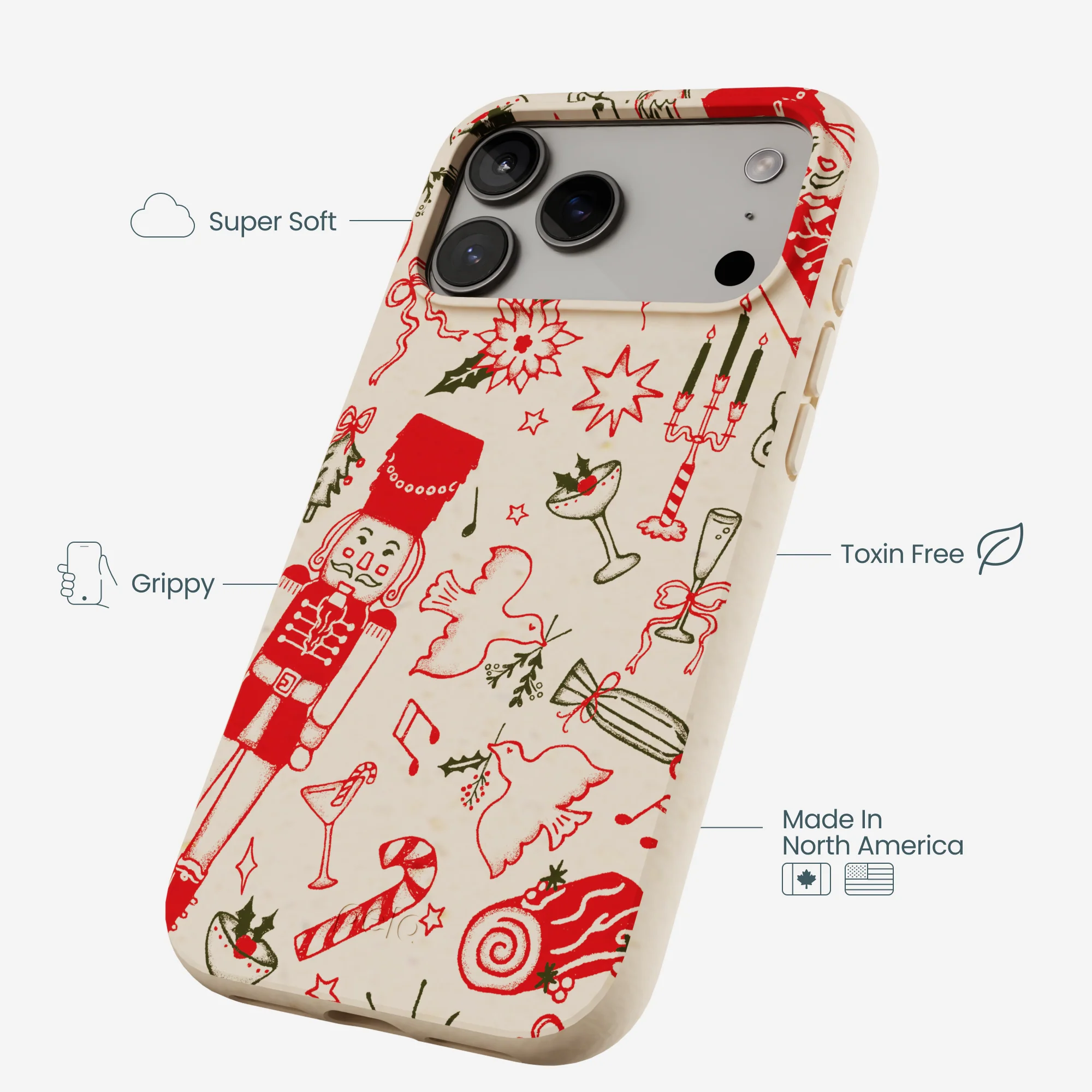 Seashell Sweet Nutcracker Mix iPhone 17 Pro Max Case - Image 4