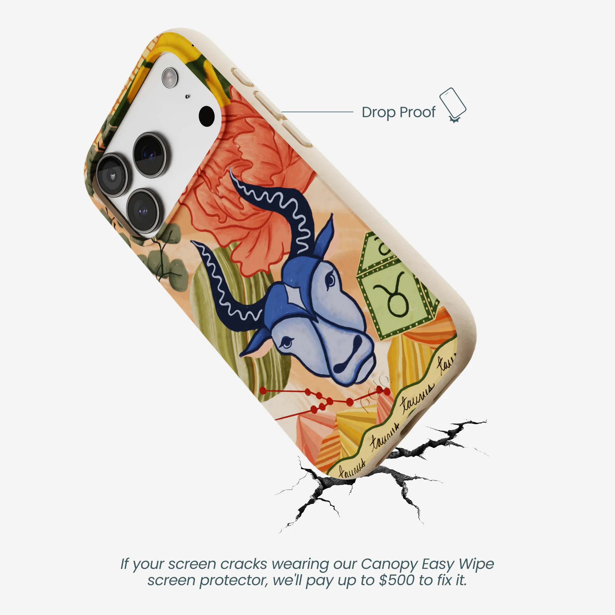 Seashell Taurus Bull iPhone 17 Pro Case - Image 5