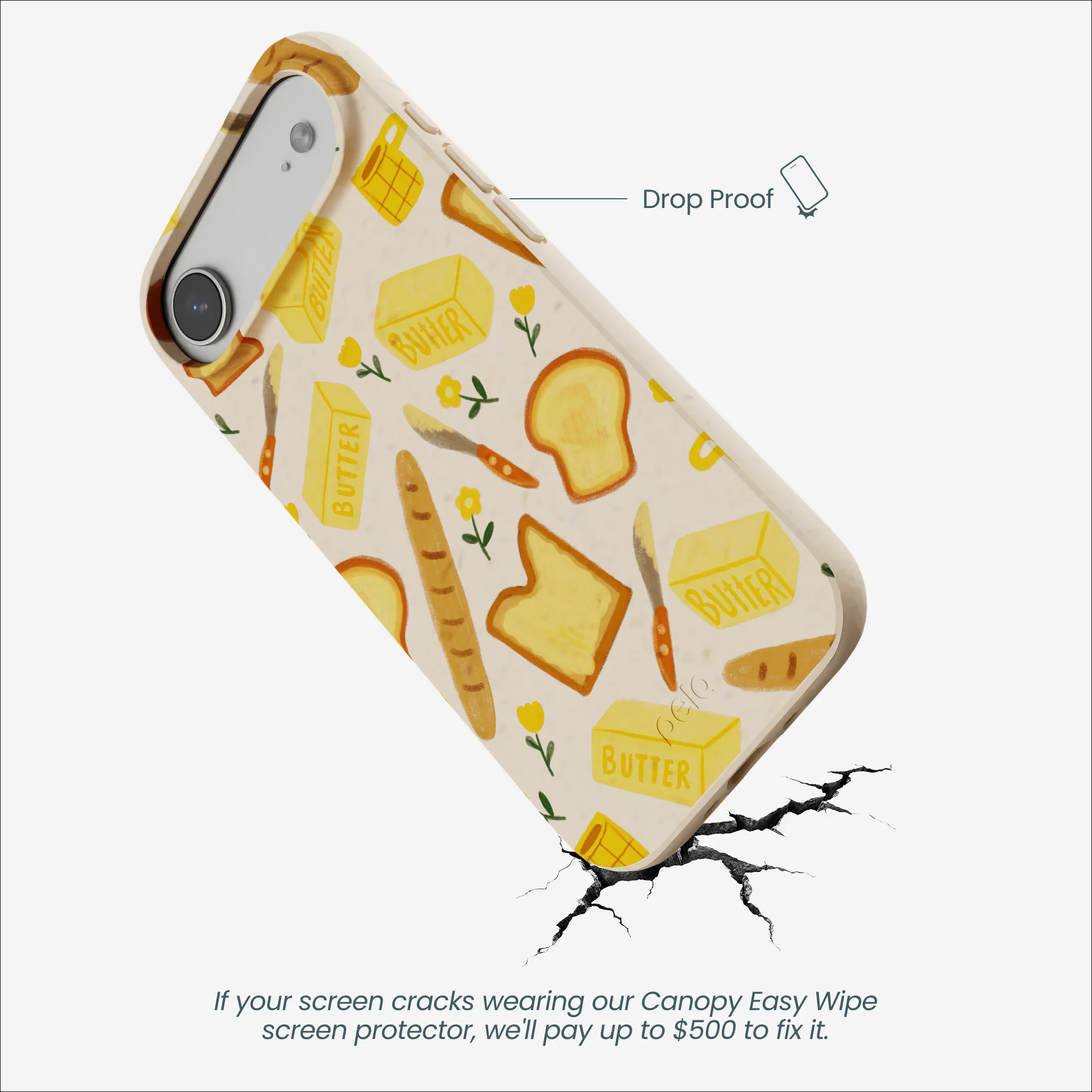 Seashell Toast Garden iPhone Air Case - Image 5