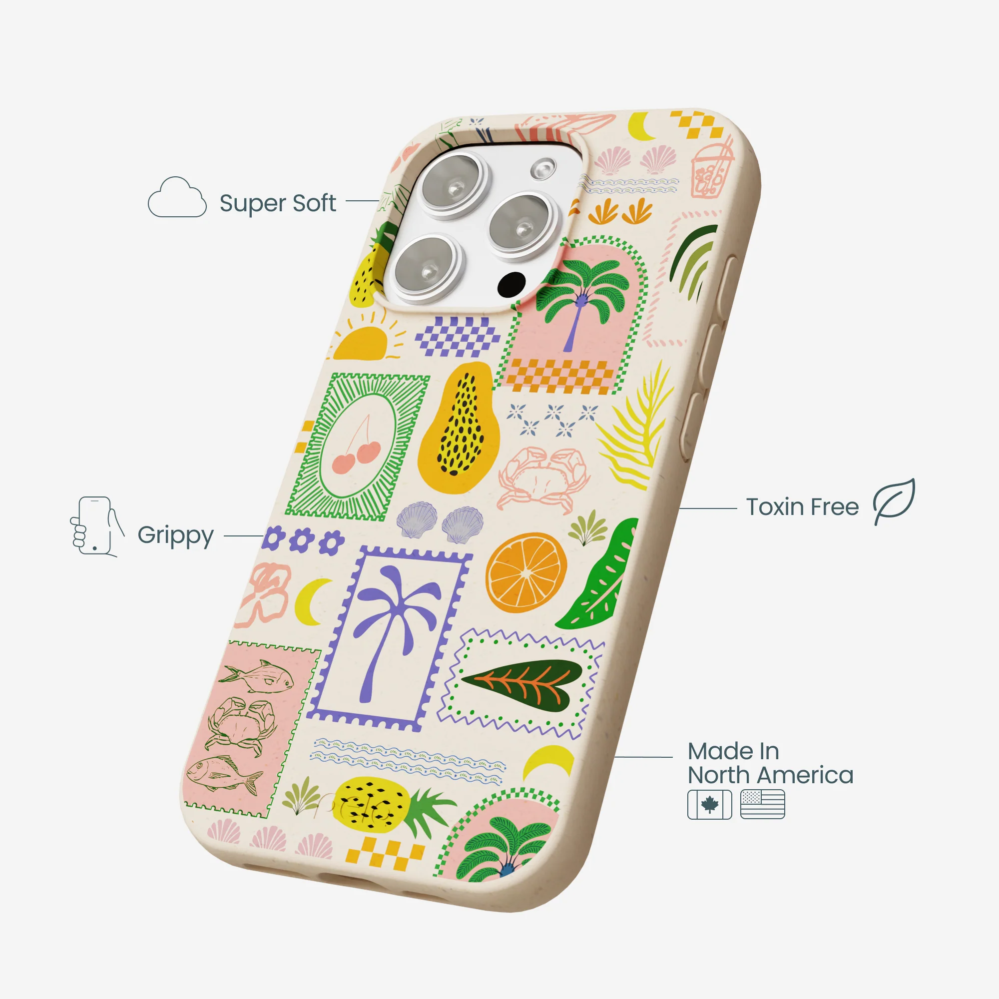 Seashell Tropic Muse iPhone 16 Pro Max Case - Image 4