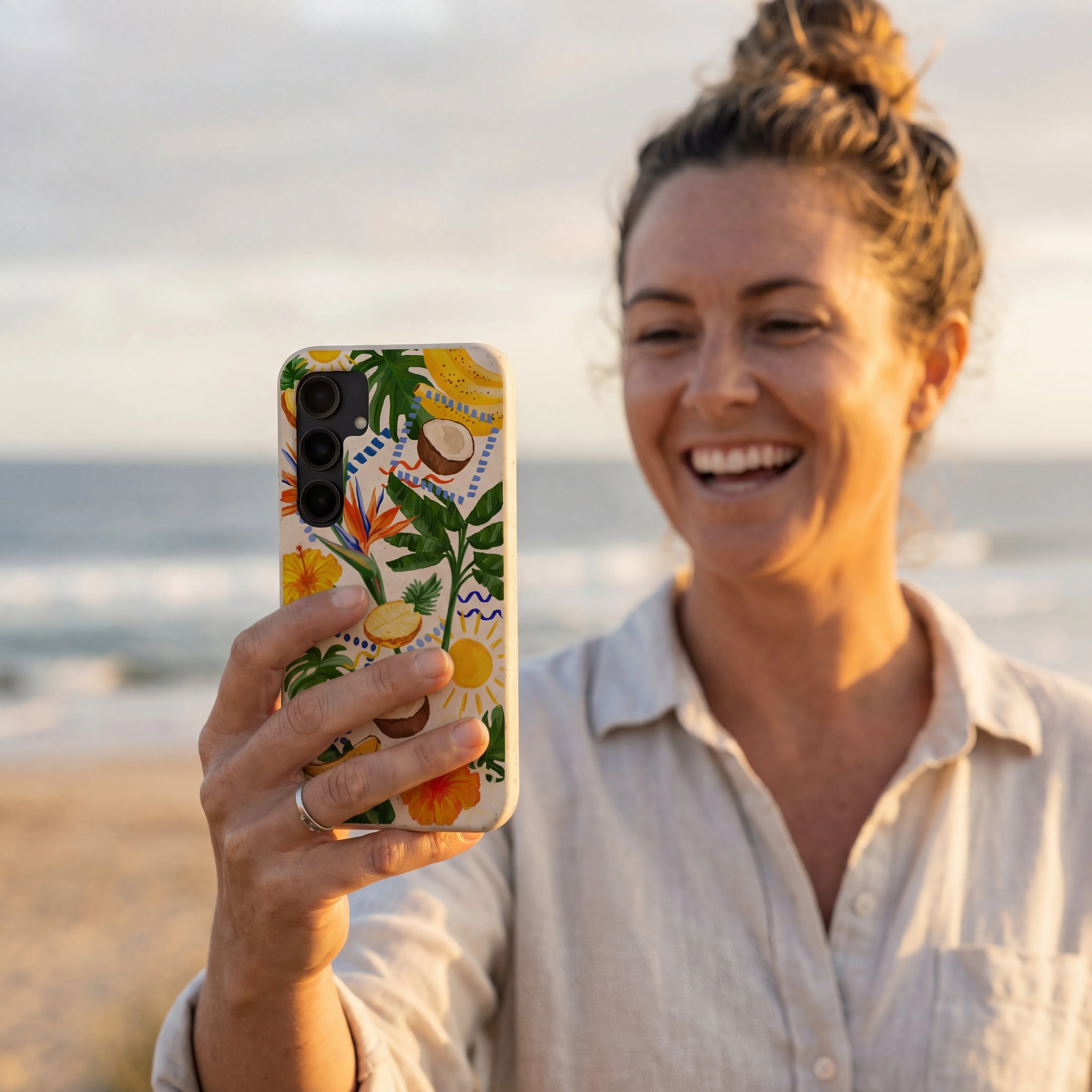 Seashell Tropics Samsung Galaxy S25 Case - Image 2