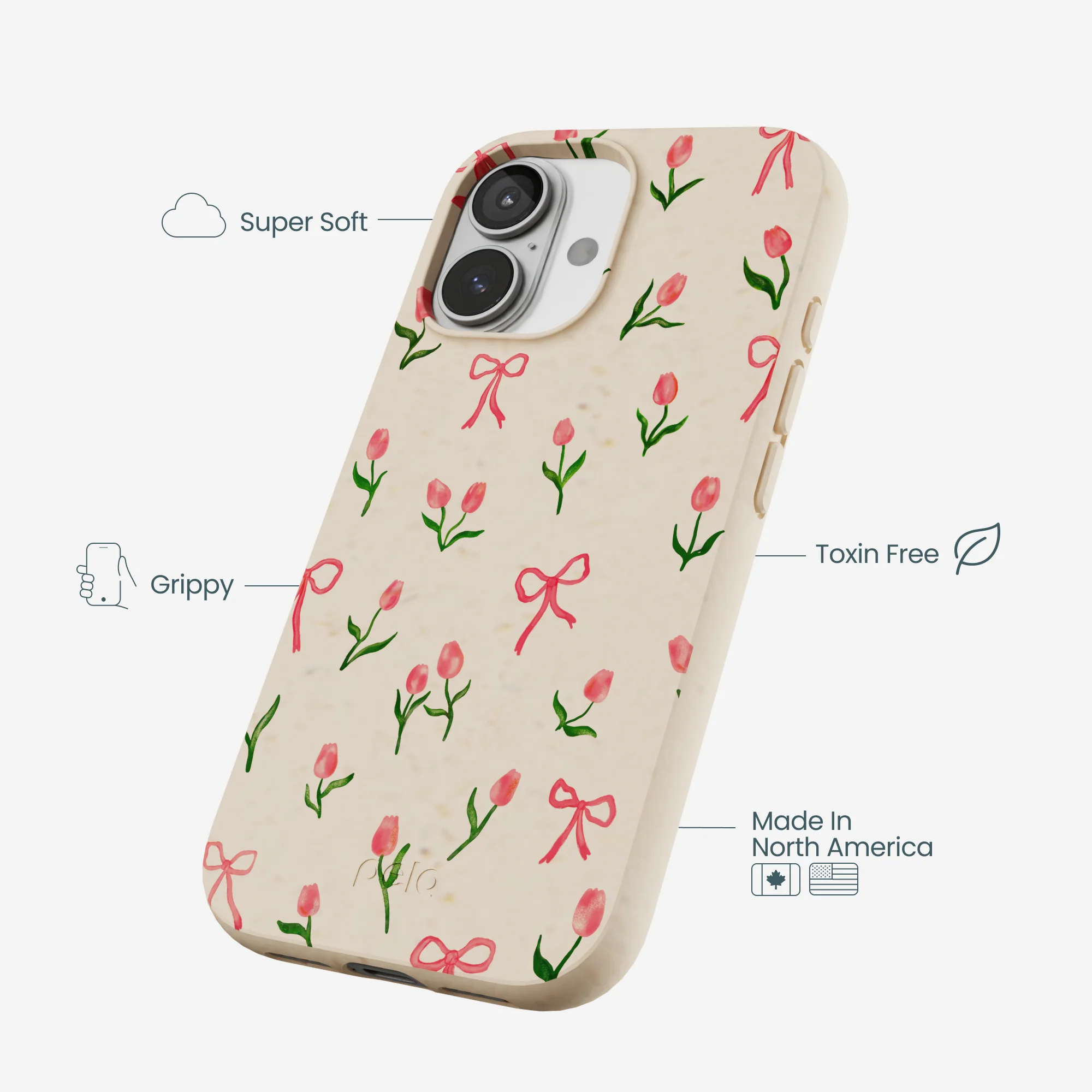 Seashell Tulip Bliss iPhone 17 Case - Image 4