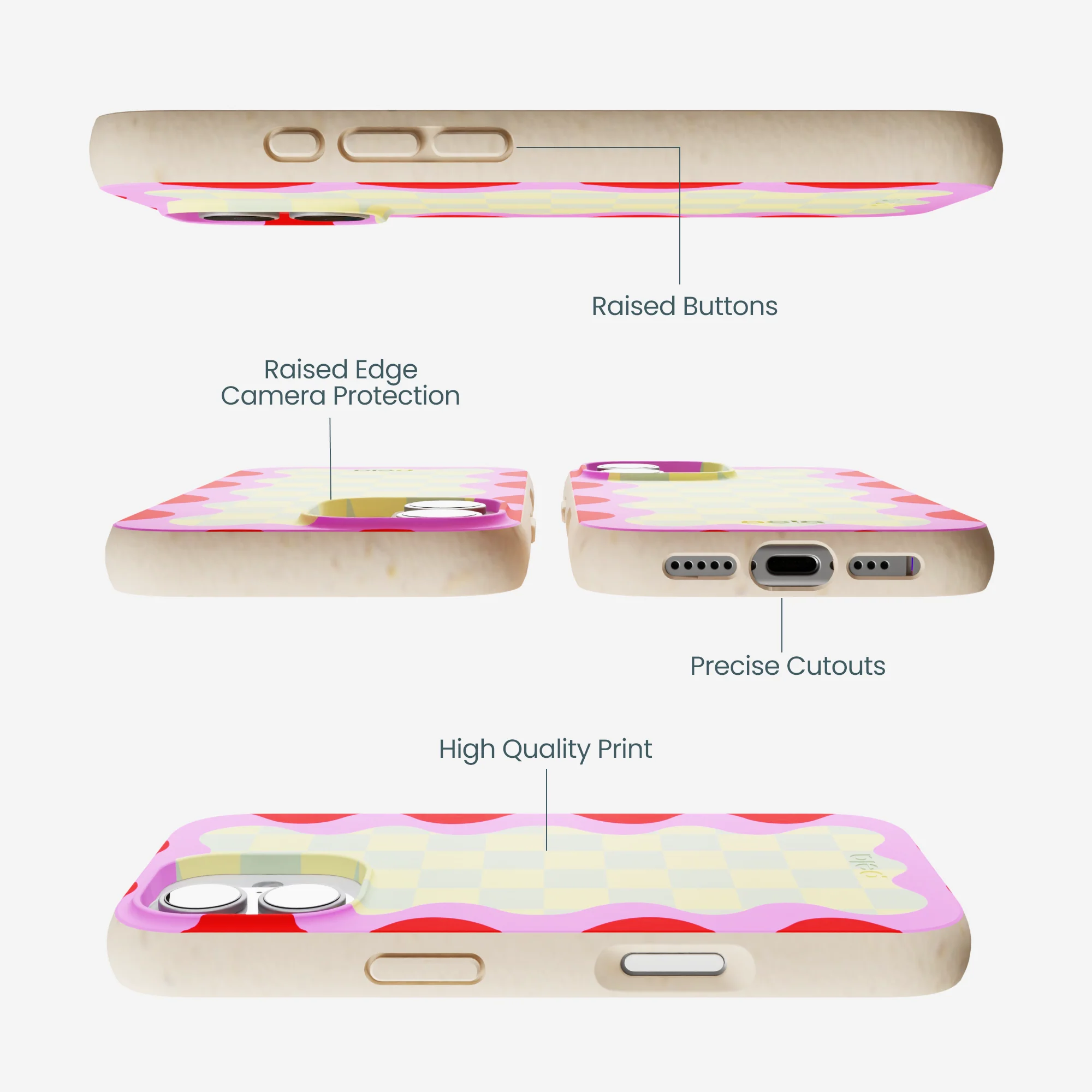 Seashell Warp Grid iPhone 17 Case - Image 2