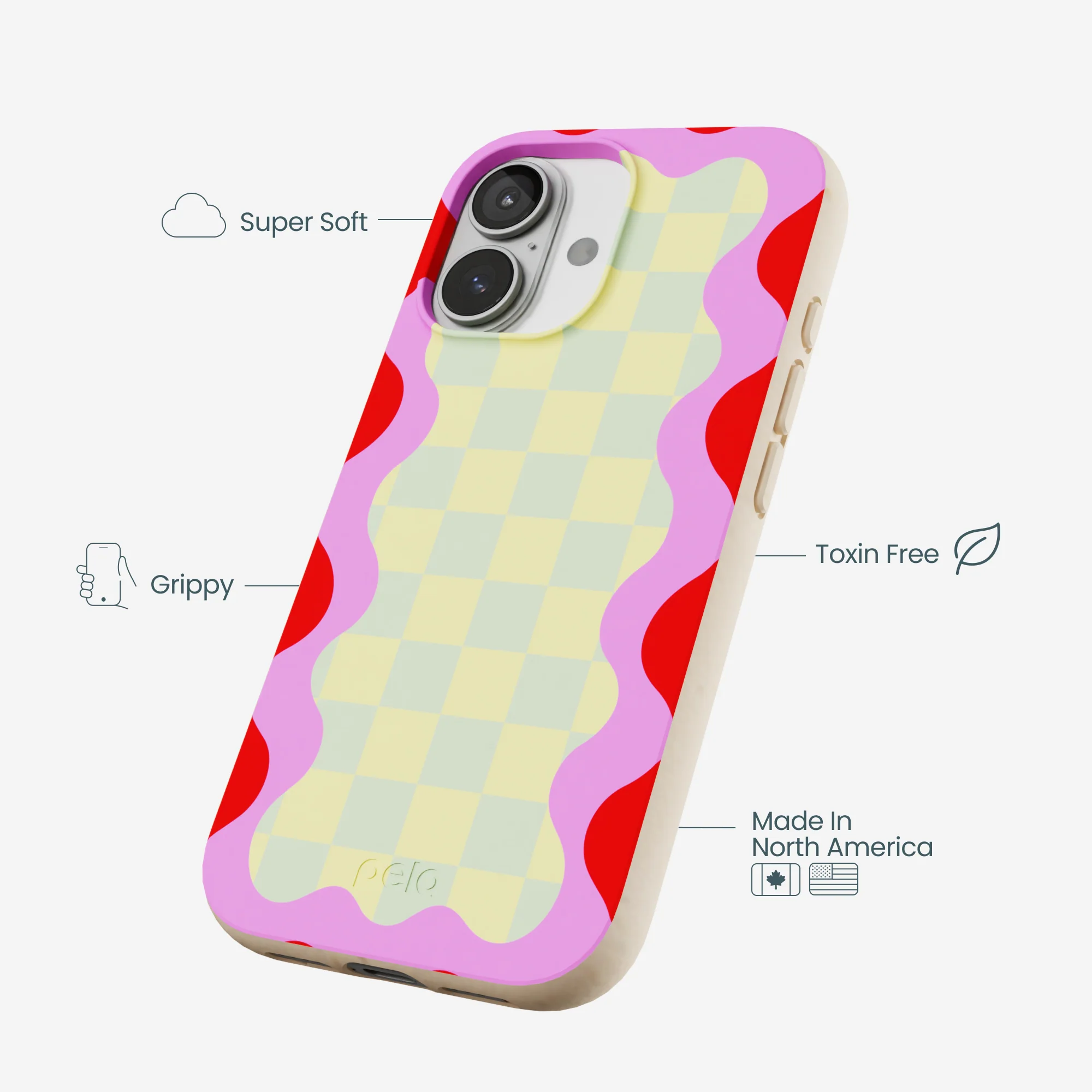 Seashell Warp Grid iPhone 17 Case - Image 3