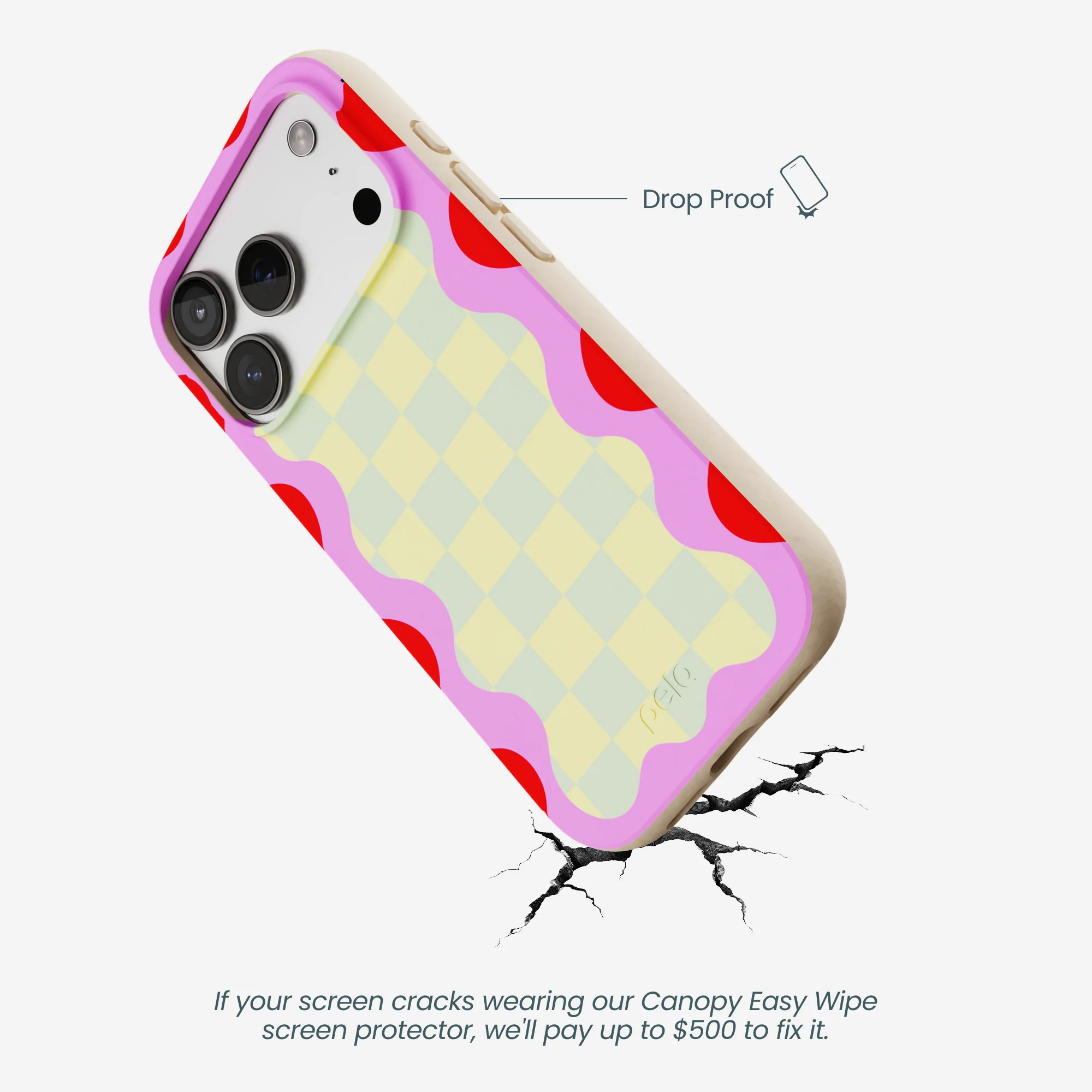 Seashell Warp Grid iPhone 17 Pro Case - Image 4