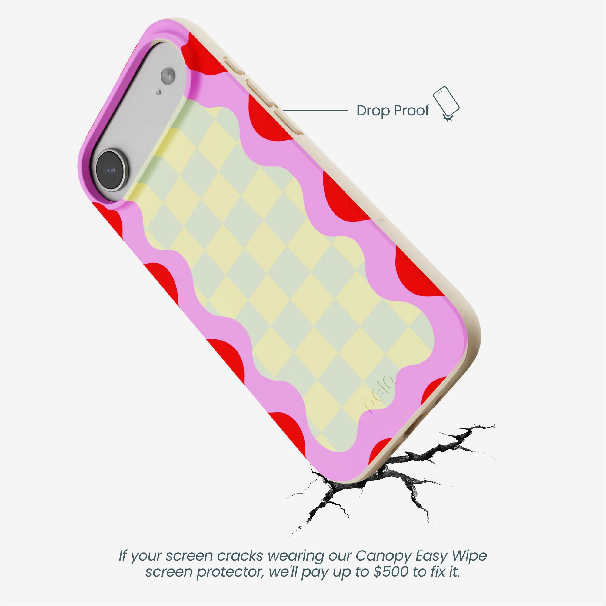 Seashell Warp Grid iPhone Air Case - Image 4