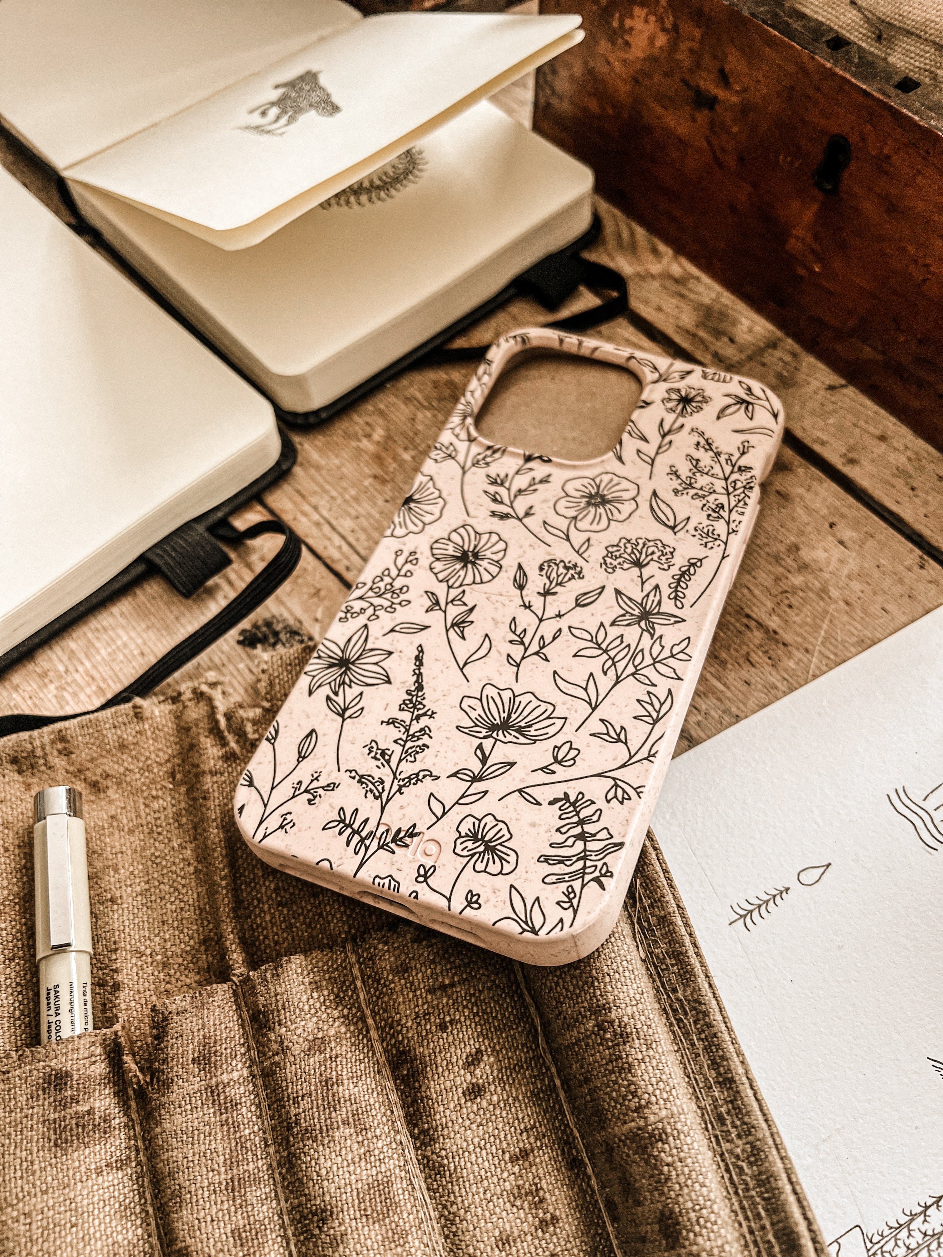 Seashell Wild Flower iPhone 14 Case - Image 4