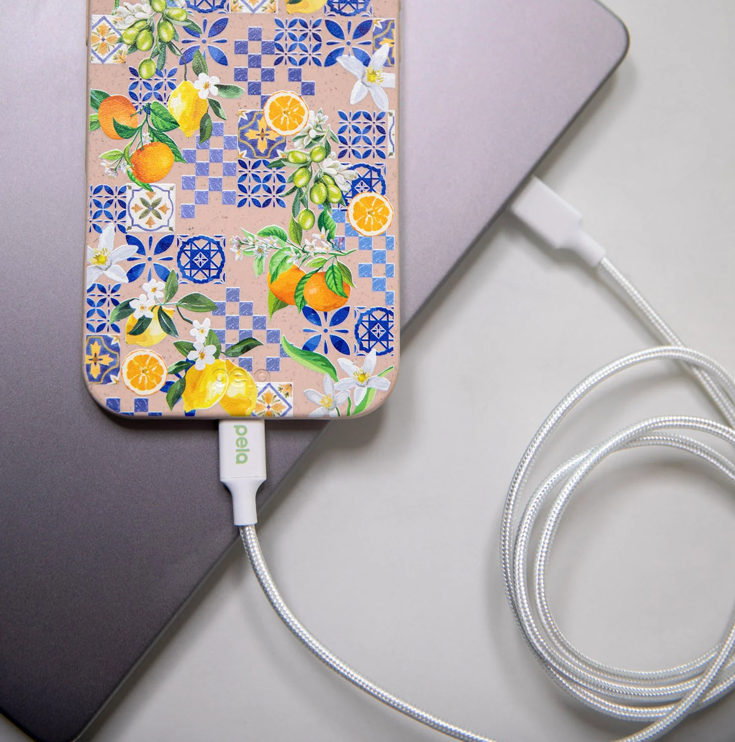 White USB-C to USB-C Cable - Image 3